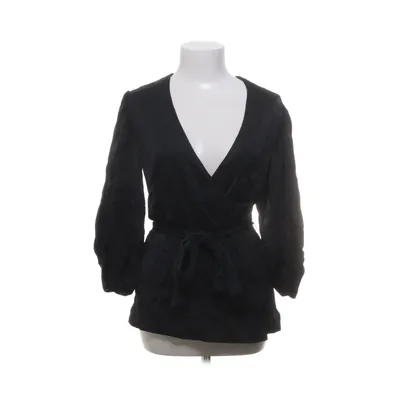 Wikkelblouse (Zwart) van Carin Wester Viscose