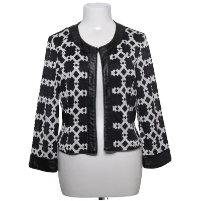 Cardigan (Sort, Hvid) fra Tia Elastan, Polyester, Polyurethan