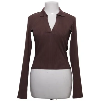 Top (Bruin) van Monki Katoen, Elastaan, Polyester
