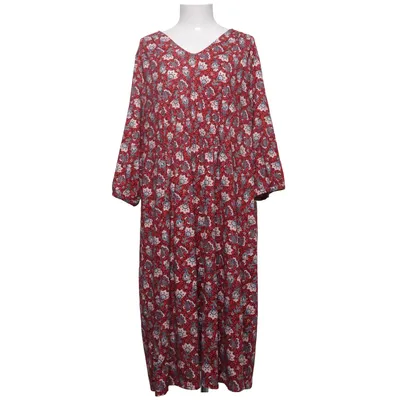 Jurk (Rood, Meerkleurig) van Damart Elastaan, Polyester