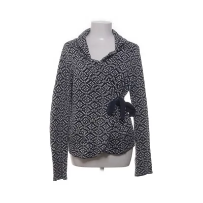 Wrap cardigan (Blue, White) from Playback Cotton