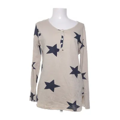 Henley shirt (Beige, Blauw) van Rainbow Katoen