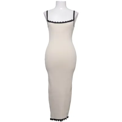 Maxikjole (Beige, Sort) fra Shein Polyester
