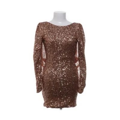 Cocktailklänning (Brun, Guldfärgad) från Rebecca Stella for Nelly