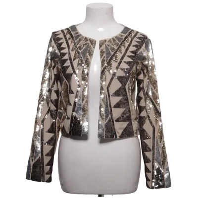 Cardigan (Beige, Marron, Argent) de MissKoo Élasthane, Polyester, Viscose