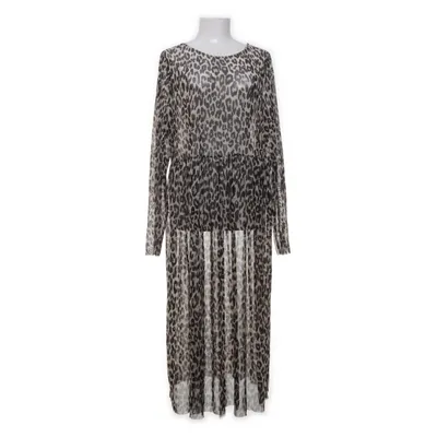 Klänning (Beige, Svart, Flerfärgad) från Lindex Elastan, Polyester