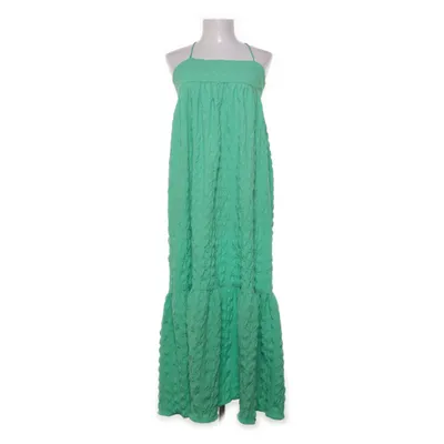 Maxikjole (Grøn) fra Zara Polyester, Elastan