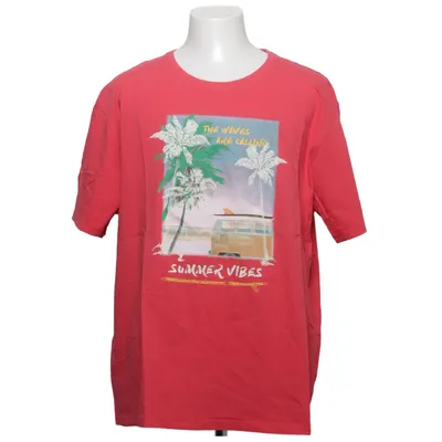T-shirt (Rouge, Multicolore) de Ragman Coton