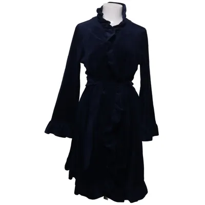 Peignoir (Bleu) de Vera Velour Coton, Polyester