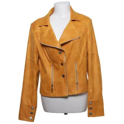 Bikerjakke (Gul) fra Joseph Ribkoff Elastan, Polyester