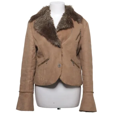 Shearlingjacka (Brun) från Angque Akryl, Polyester