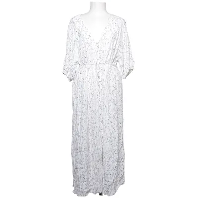 Mammaklänning (Vit, Flerfärgad) från H&M Mama Viskos