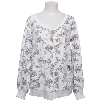 Blouse (White, Purple) from Blooming Cotton