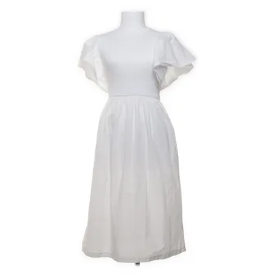 Klänning (Vit) från Zara Bomull, Elastan