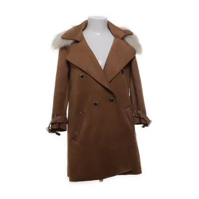 Vinterkappa (Brun) från River Island Akryl, Elastan, Pälsimitation, Polyester