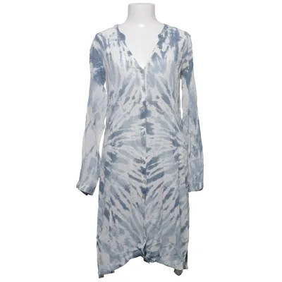 Slå-om bluse (Blå, Hvid) fra Fira Viscose