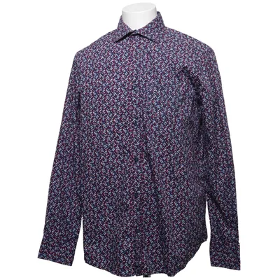 Hemd (Blau, Rot, Weiß) von Finest Shirtmaker Baumwolle