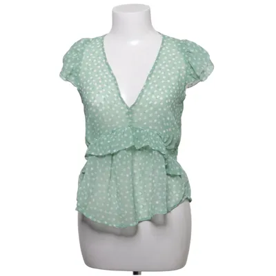 Peplumtopp (Grön, Vit) från Stradivarius Polyester