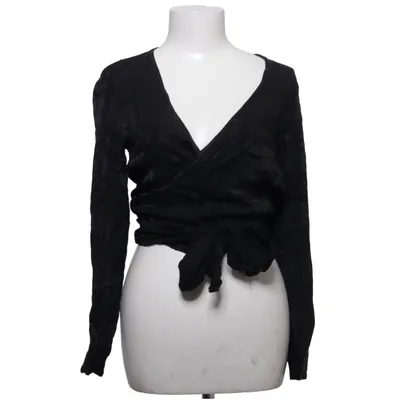 Wrap blouse (Black) from Dariadéh Cupro, Viscose
