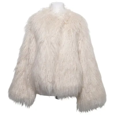 Jakke (Beige) fra Malina Akryl, Polyester
