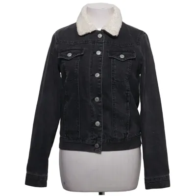 Veste en jeans fourrée (Gris) de Topshop Moto Acrylique, Polyester