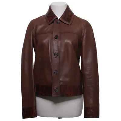Veste (Marron) de Massimo Dutti Polyester, Cuir