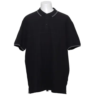 Poloshirt (Zwart) van James Harvest Katoen, Elastaan