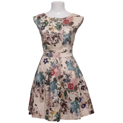 Kjole (Beige, Flerfarvet) fra Closet Bomuld, Elastan