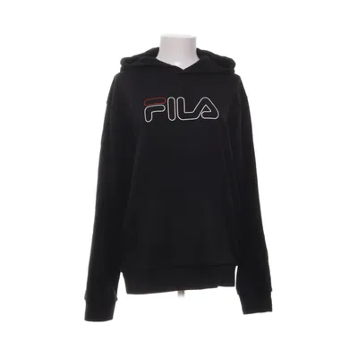 Hættetrøje (Sort) fra Fila Polyester, Bomuld