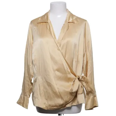 Wrap blouse (Beige) from Bob Mackie Silk