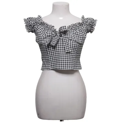 Crop top (Zwart, Wit) van Missguided