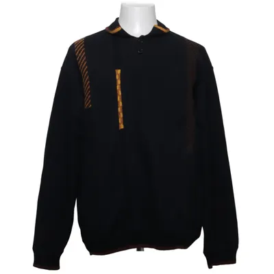Sweater (Black, Orange) from Carlo Colucci Acrylic, Cotton