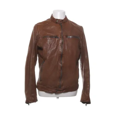 Läderjacka (Brun) från Be Edgy Polyester, Skinn