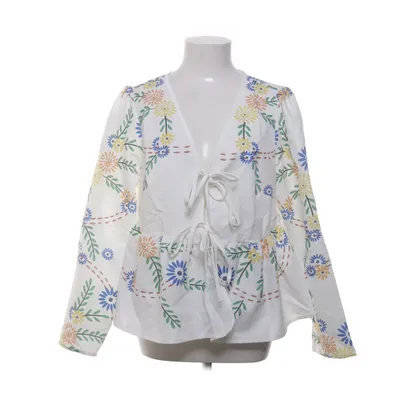Blouse (Blanc, Multicolore) de Shein Curve Polyester