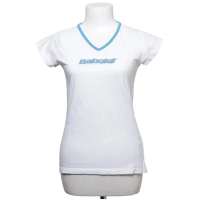 T-shirt (Vit, Blå) från Babolat Bomull