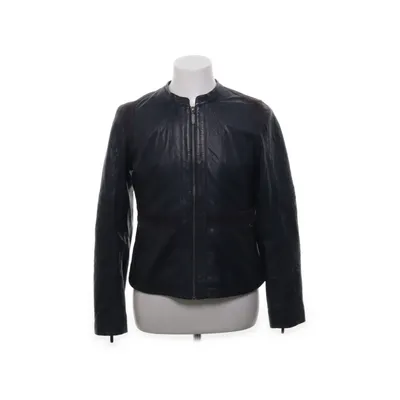 Läderjacka (Blå) från Margit Brandt Polyester, Skinn