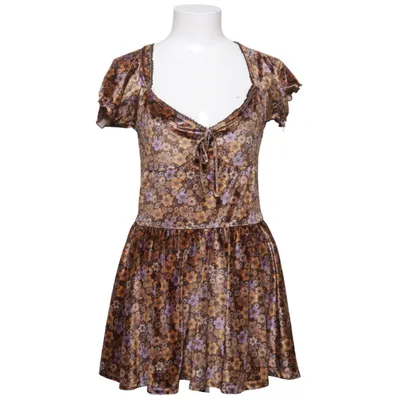 Byxdress (Brun, Flerfärgad) från Urban Outfitters Elastan, Polyester