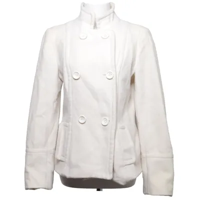 Skepparkavaj (Beige) från Zara Basic Nylon, Viskos, Ull
