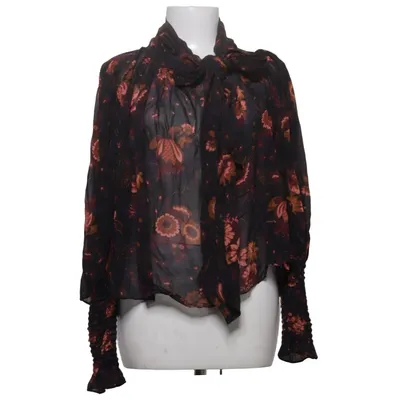 Bluse (Schwarz, Mehrfarbig) von Ulla Johnson Seide