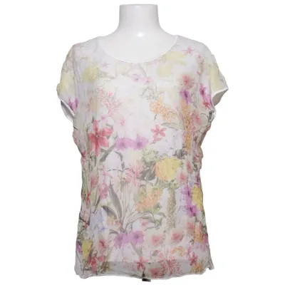 Top (White, Multicolored) from Fratelli Elastane, Silk, Viscose
