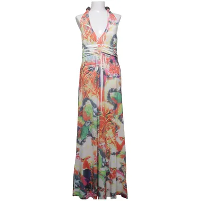 Maxi jurk (Wit, Meerkleurig) van Cristina Love Elastaan, Polyester