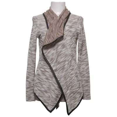 Cardigan (Brown, White) from Papillonne Polyester