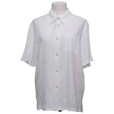 Kurzarmhemd (Weiß) von Encadée Leinen, Polyester, Viskose