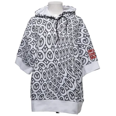 Kurzärmeliger Hoodie (Schwarz, Weiß) von Carlo Colucci Baumwolle