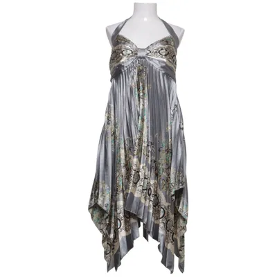 Halterneckklänning (Grå, Flerfärgad) från Qed London Elastan, Polyester