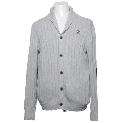 Cardigan (Gray) from Beverly Hills Polo Club Cotton, Polyamide, Wool