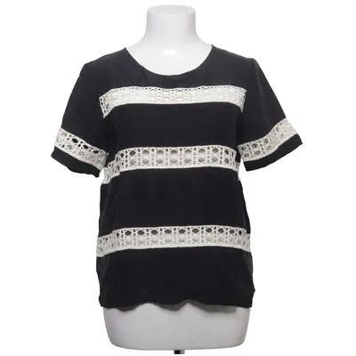 Topp (Svart, Vit) från Second Female Bomull, Kupro, Lyocell