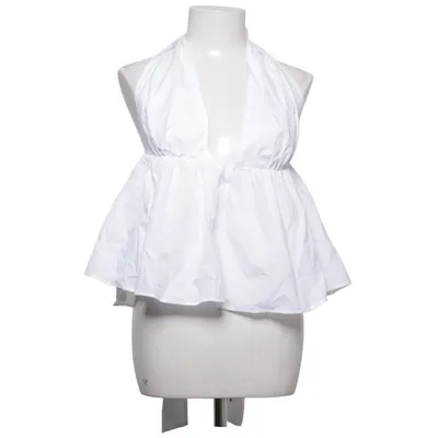 Neckholder Top (Weiß) von Zara Baumwolle