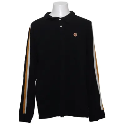 Rugby shirt (Zwart, Wit, Geel) van Pretty Green Organisch katoen
