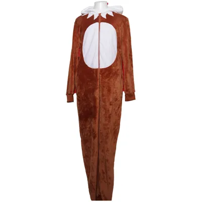 Mjukisdräkt (Brun, Vit, Röd) från Primark Elastan, Polyester